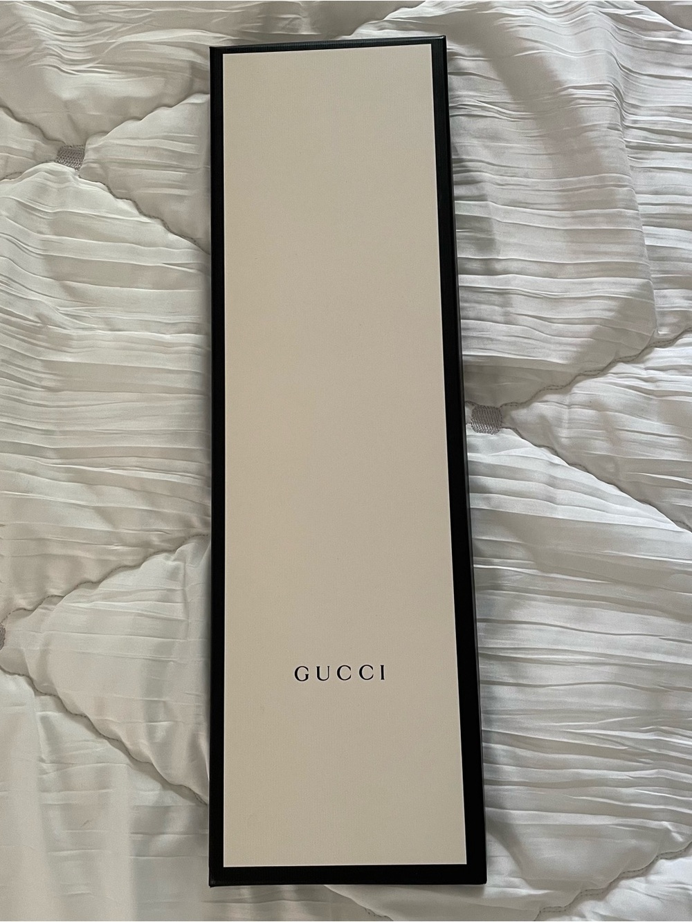 Gucci Authentic Empty Necktie Gift Box in Ivory and Black